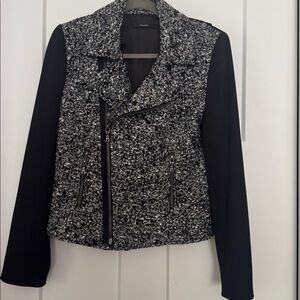 Tahari Monochrome Tweed Jacket